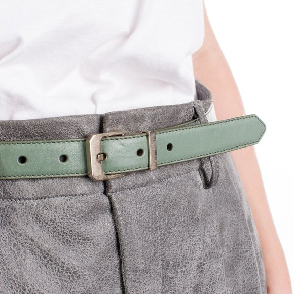 CHLOE MEDIUM SPRING GREEN CLASSIC BELT | WOMENS SIZE 75CM - Picture 1 of 3